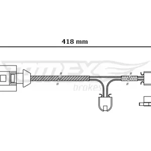 Nur Heute TOMEX Brakes TX 30-51 - Warnkontakt, Bremsbelagverschleiß